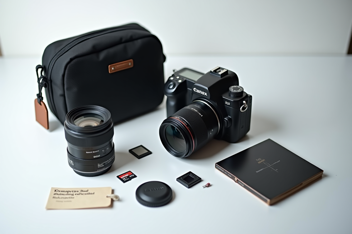 Kit photo débutant avec appareil compact et accessoires